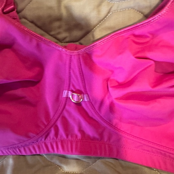 NWT New Avenue Soft Caress Wireless Bra 52C Pink Comfortable New Fast Shipping - Picture 3 of 10